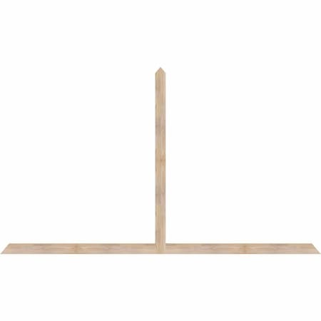 Ekena Millwork Portland Smooth Timber Gable Bracket, Douglas Fir, 108"W x 63"H x 1 1/2"D x 3 1/2"F, 14/12 Pitch GBW108X63X0204POR00SDF